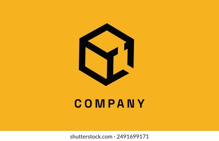 Elegantes Monogram Box Logo Design für Unternehmen und Marken - Anspruchsvolle und zeitgemäße Initialen Emblem für Professionelle und stilvolle Corporate Sound Identities