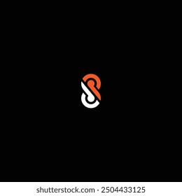 Elegant Monogram Design: DP or S8 on Black Background – Modern and Versatile for Professional Branding and Identity.