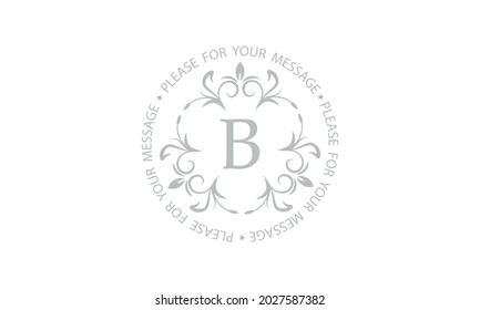 Elegant monogram design with letter B. Branded logo of restaurant, hotel, company, business.