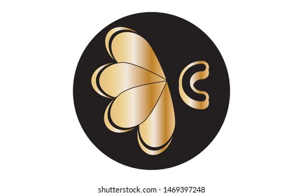 An elegant monogram design for the letter C. Calligraphic ornament. Business sign, identity monograms for restaurant, boutique, hotel, heraldry, jewelry. Vector illustration.