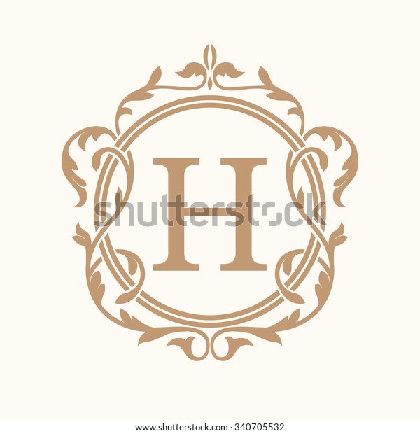 Elegant Monogram Design Template Wedding Monogram Stock Vector