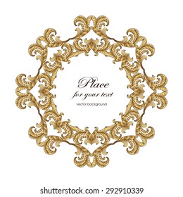  Elegant  monogram designs template with copy-space for text . Good for labels, invitations, card. Vector illustration.