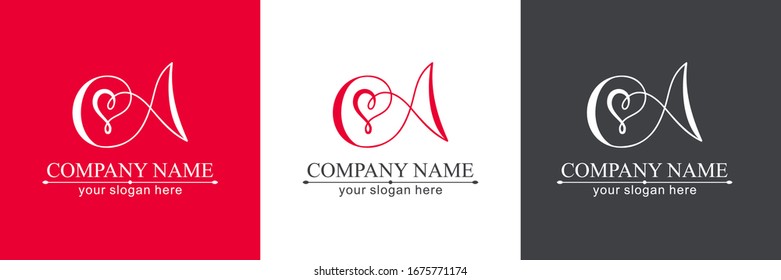Elegant monogram letter A. Personal or corporate logo. Rich design. Vector illustration