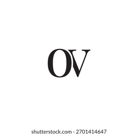 Elegantes Monogramm-Logo, klassisches Serienbrief-Design, Vintage Luxus Typografie Emblem ov