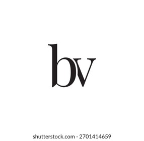 Elegantes Monogramm-Logo, klassisches serielles Initial Letters Design, Vintage Luxury Typografy Emblem bv
