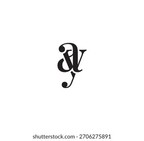 Elegantes Monogramm-Logo, klassisches Serif Initial Letters Design, Vintage Luxus Typografie Emblem