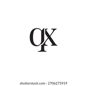 Elegant Monogram Logo, Classic Serif Initial Letters Design, Vintage Luxury Typography Emblem qx