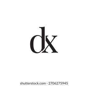 Elegant Monogram Logo, Classic Serif Initial Letters Design, Vintage Luxury Typography Emblem dx