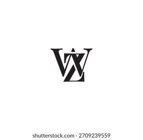 Elegant Monogram Logo, Classic Serif Initial Letters Design, Vintage Luxury Typography Emblem wz
