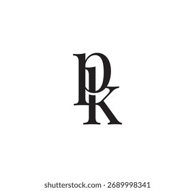 Elegant Monogram Logo Design – Classic Serif Initial Letters for Luxury Brand Identity pk