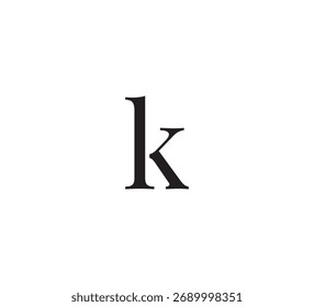 Diseño elegante del logotipo del monograma – letras iniciales serif clásicas para la identidad de marca de lujo