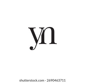 Diseño elegante del logotipo del monograma – letras iniciales serif clásicas para la identidad de marca de lujo