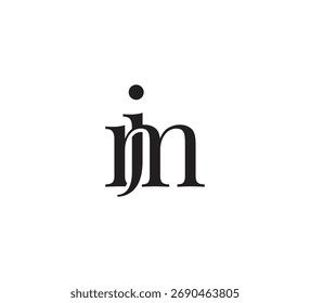 Elegant Monogram Logo Design – Classic Serif Initial Letters for Luxury Brand Identity jm