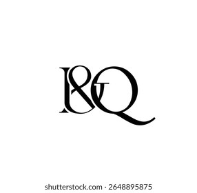 Elegant Monogram Logo Design Minimalist Luxury Initial Letters in Serif Font IQ
