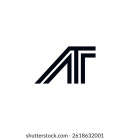 AT Elegant Monogram Logo Design – Professional A or AT Letter Icon for Corporate Branding
