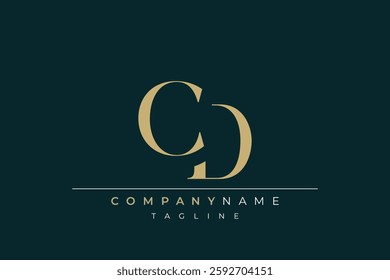 Elegant Monogram with Sophisticated Typography Design Featuring CD with Sophisticated Typography