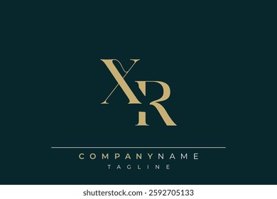 Elegant Monogram with Sophisticated Typography Design Featuring XR with Sophisticated Typography