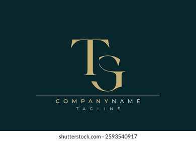 Elegant Monogram with Sophisticated Typography Design Featuring TG with Sophisticated Typography