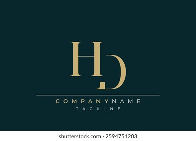Elegant Monogram with Sophisticated Typography Design Featuring HD with Sophisticated Typography