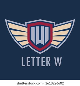 Elegant monogram vector logotype. Premium letter W logo design. Luxury linear creative monogram. Esport Logo.