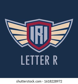 Elegant monogram vector logotype. Premium letter R logo design. Luxury linear creative monogram. Esport Logo.