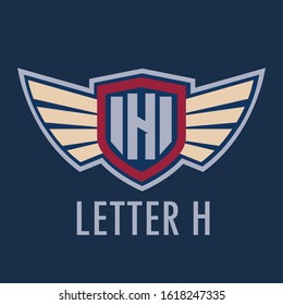Elegant monogram vector logotype. Premium letter H logo design. Luxury linear creative monogram. Esport Logo.