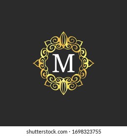 Elegant monograms and frame Design templates for invitations menus labels Wedding