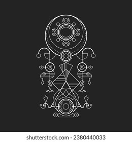 Elegant Moon Minimalism Geometry for merchandise, apparel or other