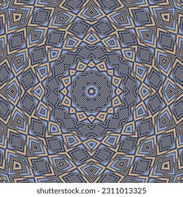 Elegant mosaic endless pattern graphic design. Modern carpet print. Interior mosaic ornament. Asian ethnic motif. Beauty fashion cover.