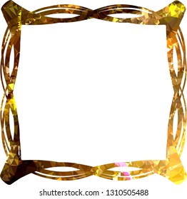 Elegant mosaic frame, border, background