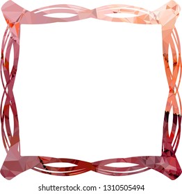 Elegant mosaic frame, border, background