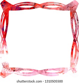 Elegant mosaic frame, border, background