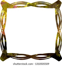 Elegant mosaic frame, border, background