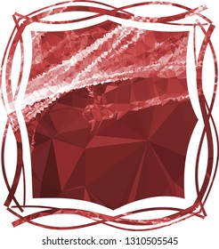 Elegant mosaic frame, border, background