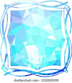 Elegant mosaic frame, border, background