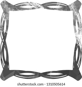 Elegant mosaic frame, border, background
