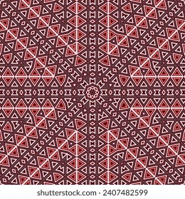 Elegant mosaic periodic ornament graphic composition. Cute fabric print. Mix geometrical ornament. Islamic traditional motif. Tiled shapes geometry.