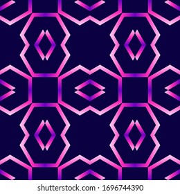 Elegant mosaic seamless pattern. Abstract vector wallpaper. 