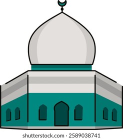 Elegant Mosque Design for Islamic Illustration