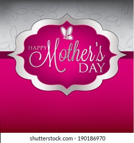 Elegant Mother's Day card in vector format.