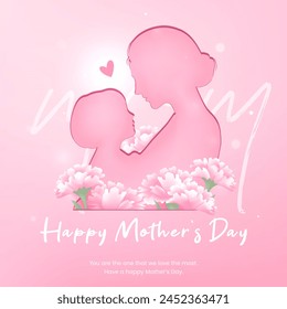 Elegant Mother's Day greeting design template