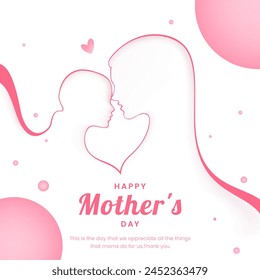 Elegant Mother's Day greeting design template