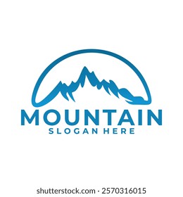 Elegant Mountain business logo design vector template.