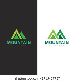 Elegant Mountain Logo Vector Icon For Nature Travel Adventure And Lifestyle Branding