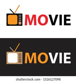 Elegant Movie Logo, Cinema Vector Illustration, Entertainment Symbol Vector Illustration, Movie Symbol Design, set logo cinema, Electronic Design Logo,