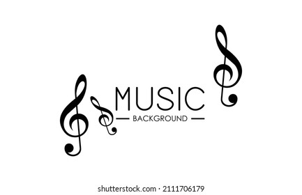 Elegant Musical Notes Music Chord Black Stock Vector (Royalty Free ...