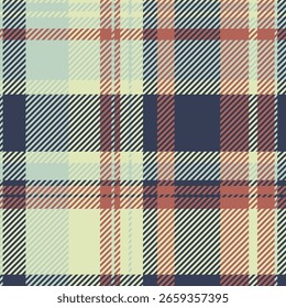 Elegante muted xadrez padrão.  Perfeito para design têxtil, moda, ou fundos do site.  A paleta de cores sutil evoca sentimentos de calor e conforto.