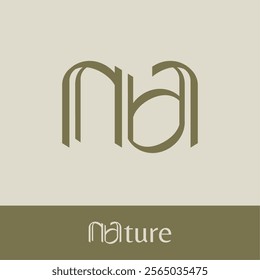 Elegant NA Logo Initial Vector Mark. Letter AN luxury Simple Vector Logo Brand for Apparel, Fashion, Boutique, Business and Company