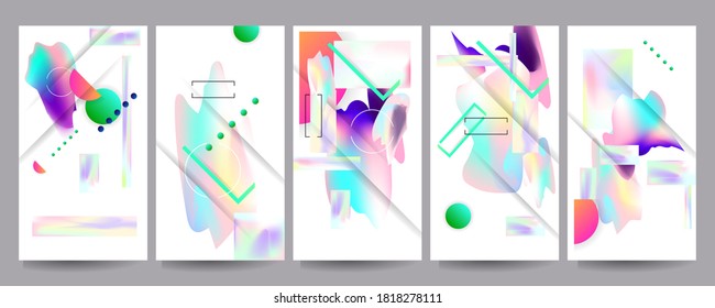 Elegant natural pastel muted pale calm tones card templates set. Collection of romantic invitations with gold abstraction background line color