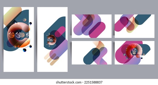  Elegant natural pastel muted pale calm tones card templates set. Collection of trend colors 2023 invitations with lines